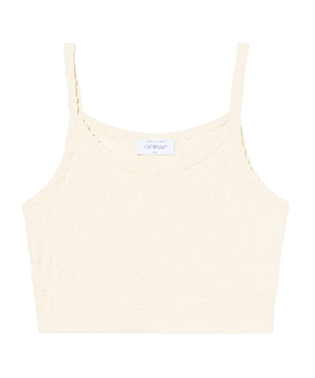 Monogram Embossed Terry Top