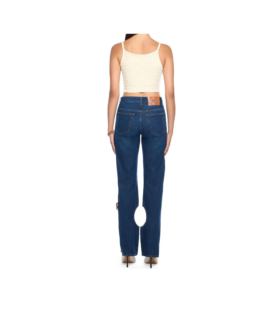 Monogram Embossed Terry Top