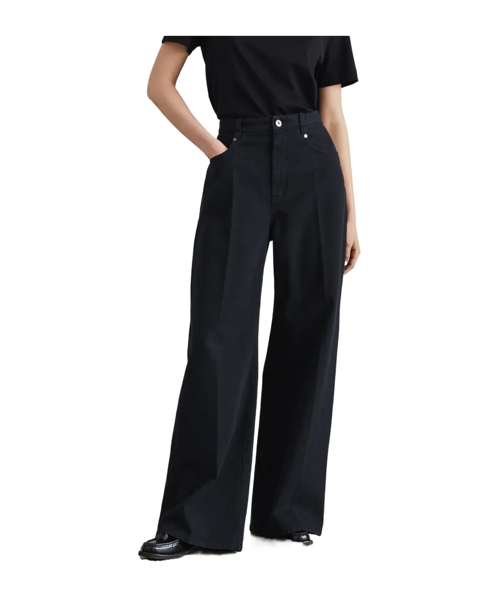 Dyed Straight-Leg Trousers