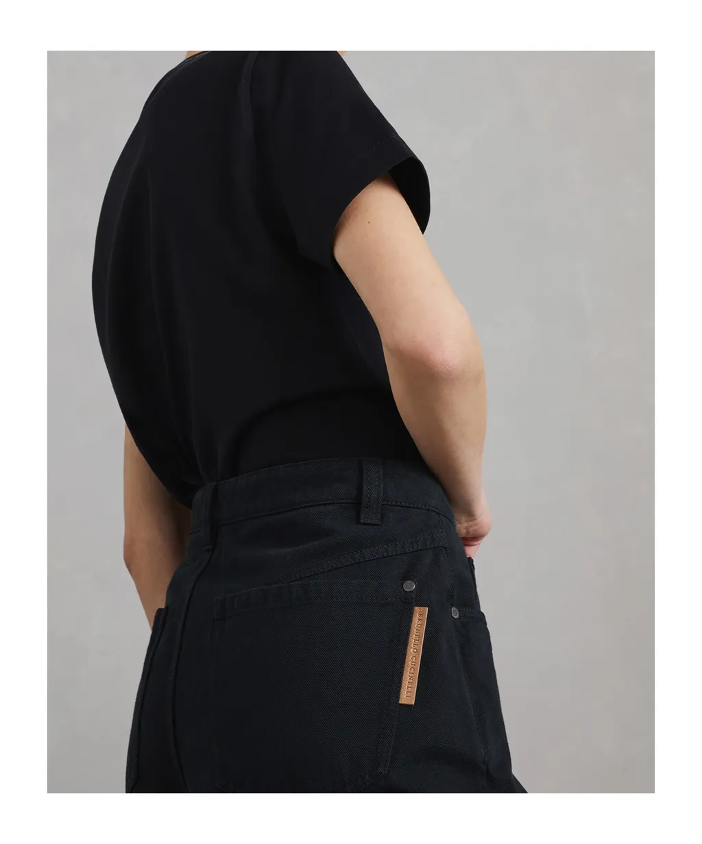 Dyed Straight-Leg Trousers