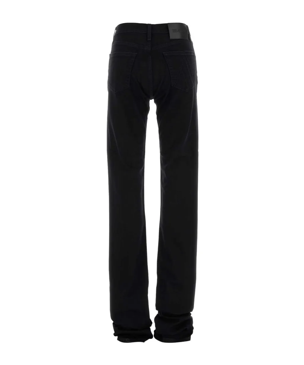 The Attico Logo Patch Stretch Denim Jeans