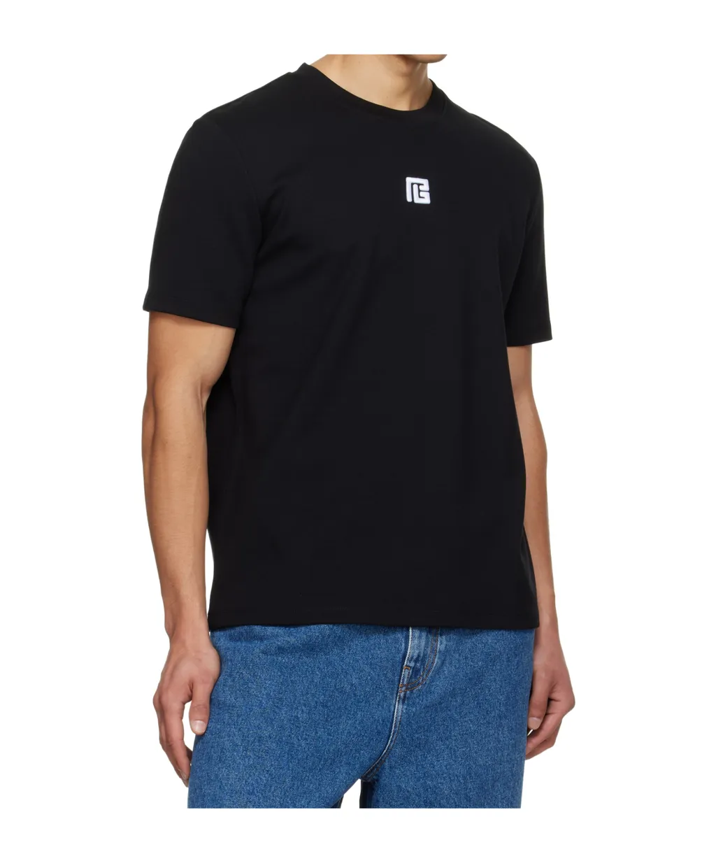 Balmain Logo Embroidered T-Shirt