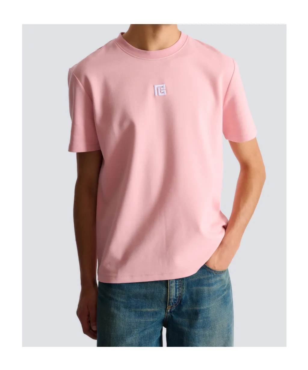 T-Shirt With Embroidered Logo