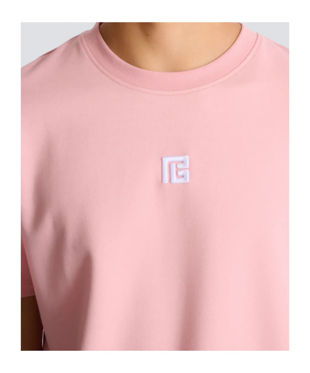 T-Shirt With Embroidered Logo