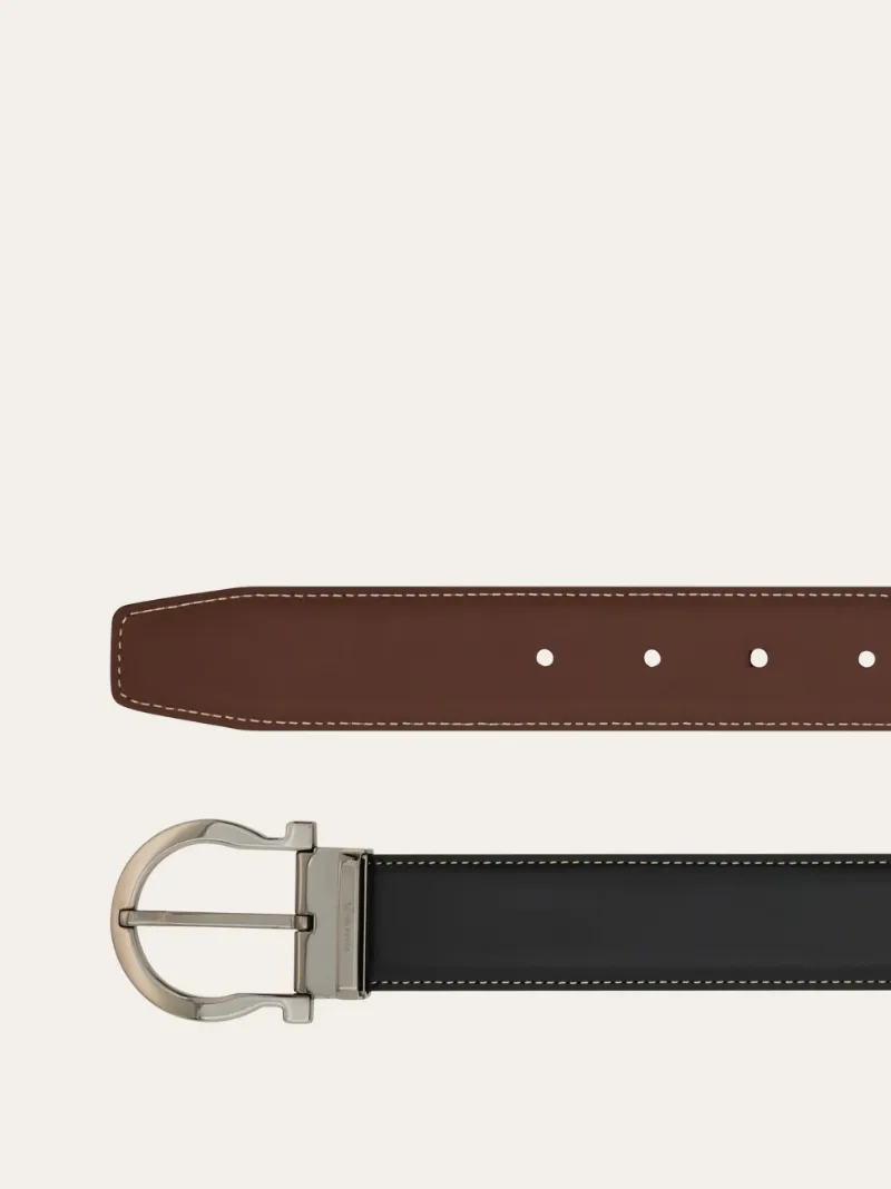 Reversible And Adjustable Gancini Belt