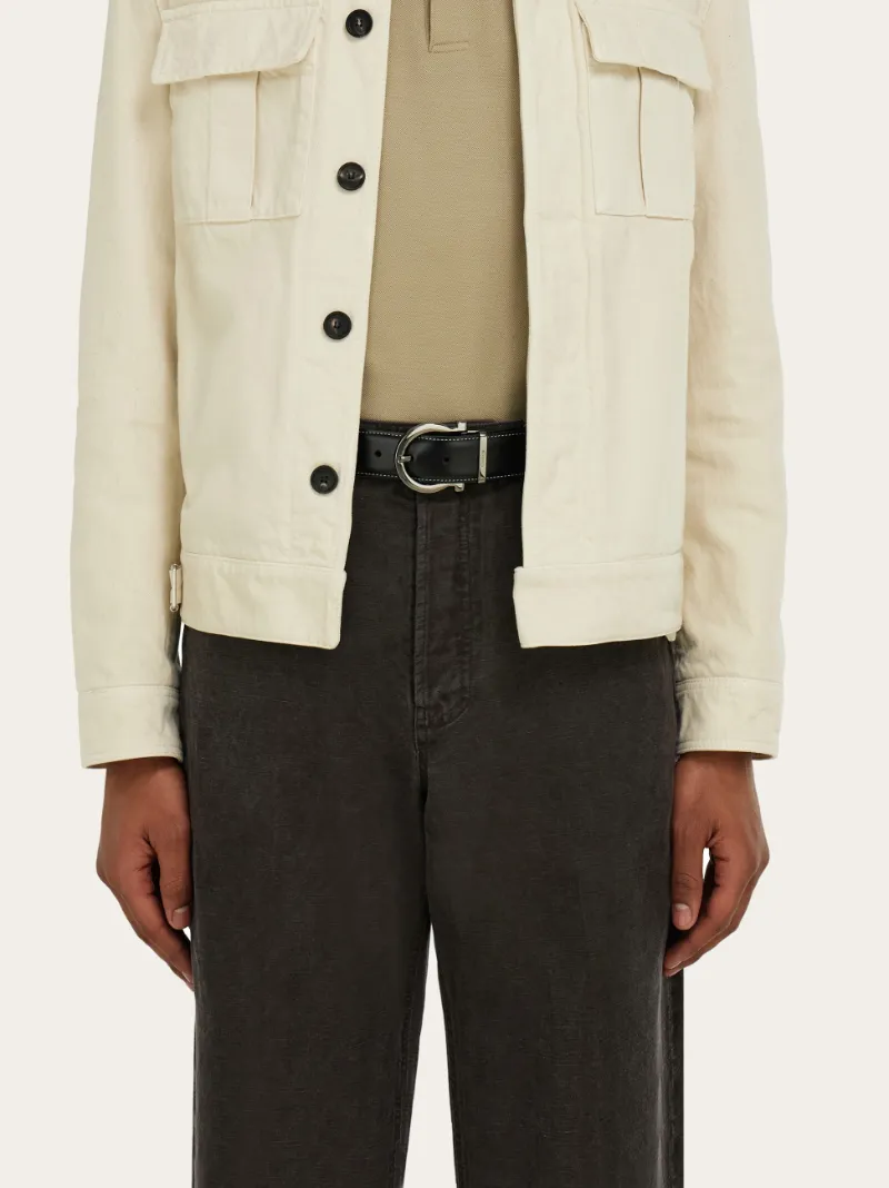 Reversible And Adjustable Gancini Belt