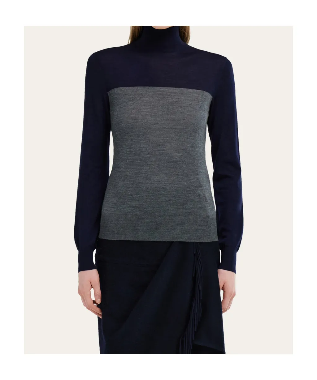 Two Tone Turtleneck