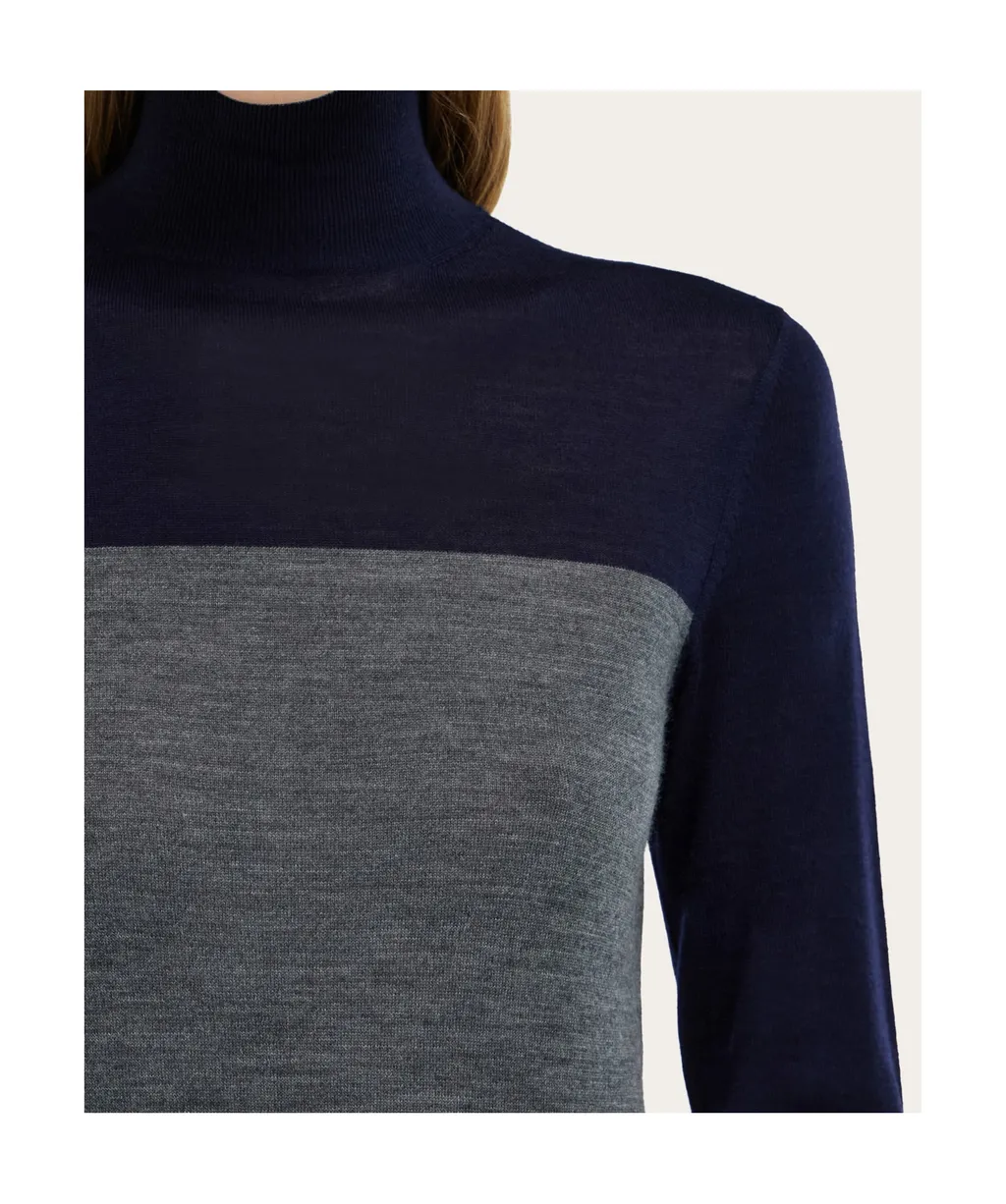 Two Tone Turtleneck