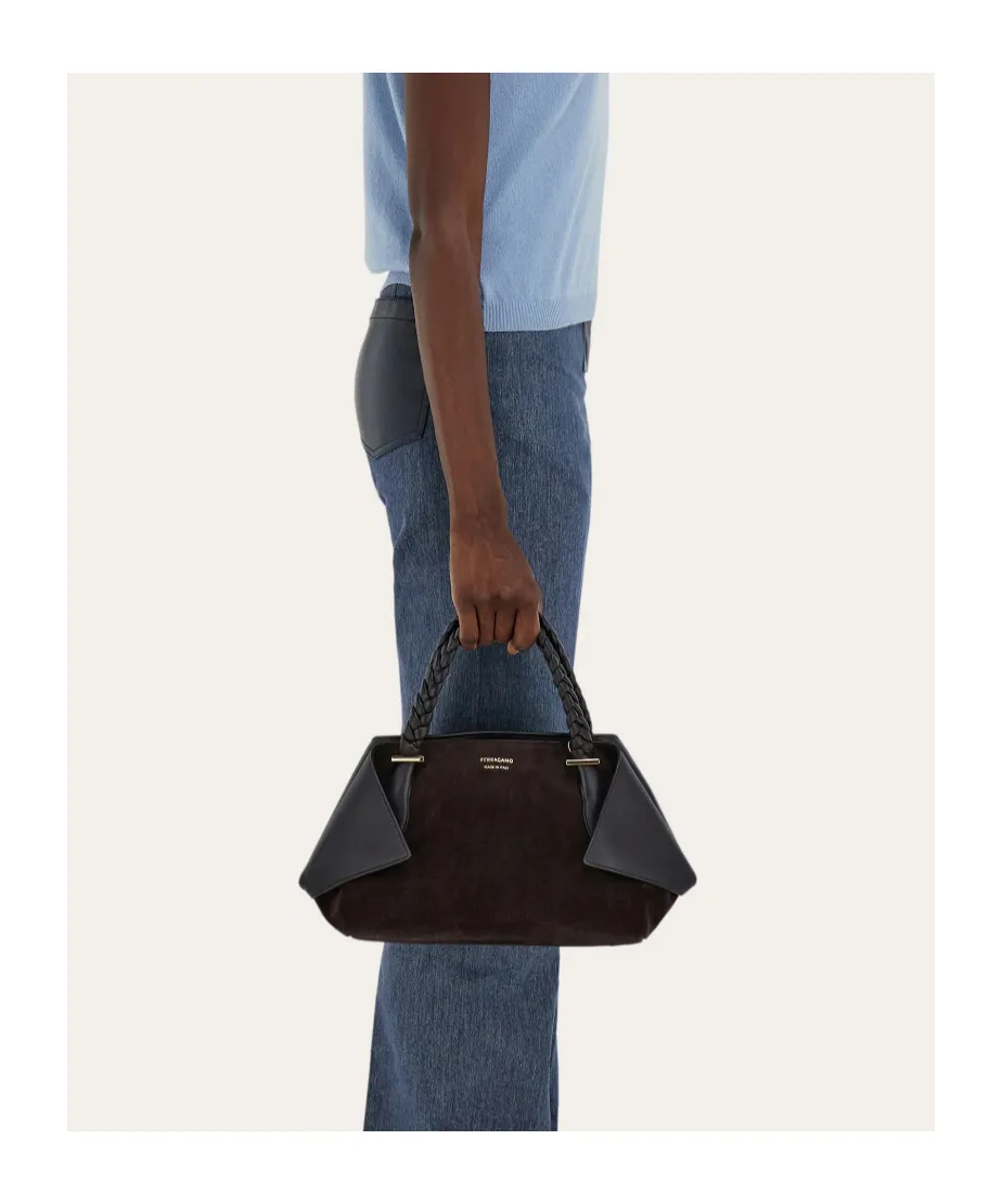 Ferragamo Medium Logo Printed Braided Strap Tote Bag