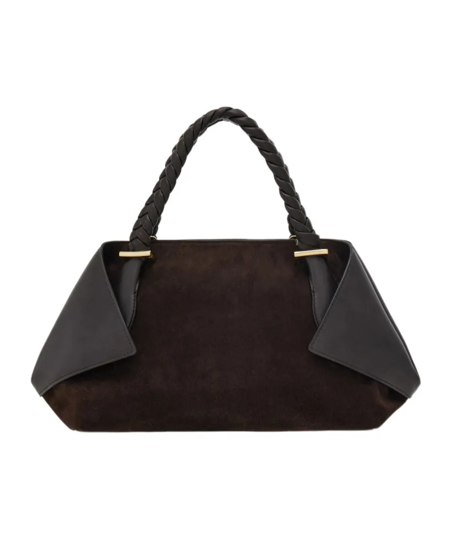 Ferragamo Medium Logo Printed Braided Strap Tote Bag