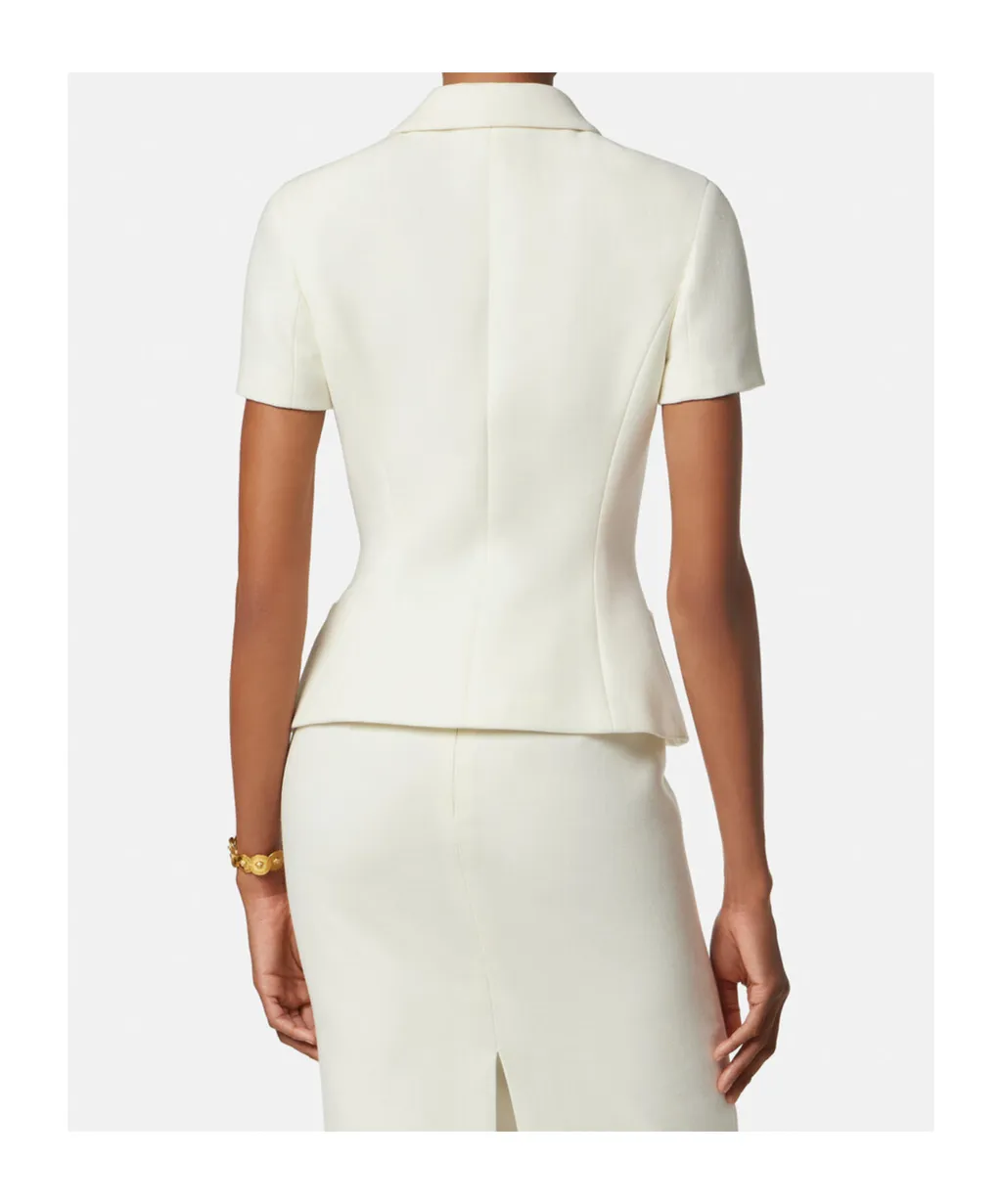 Versace Double-Breasted Short-Sleeved Jacket