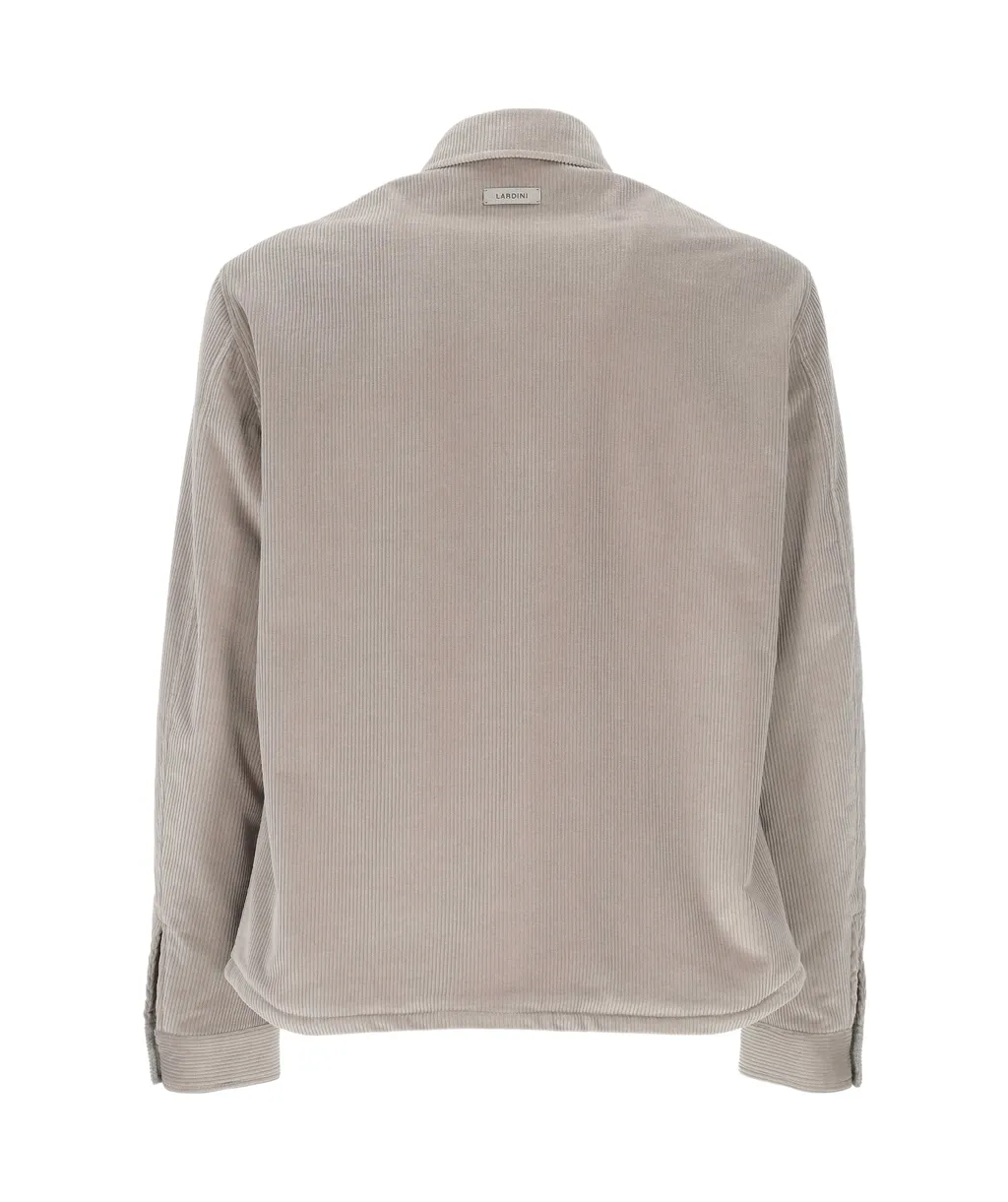 Lardini Long Sleeved Snapped Corduroy Overshirt
