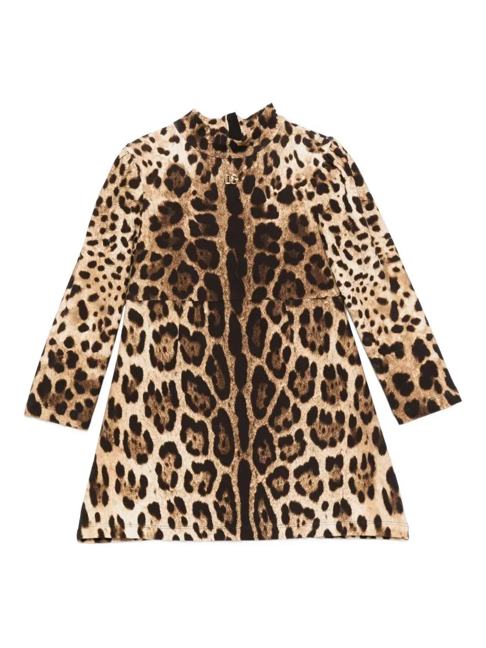 Dolce & Gabbana Kids Leopard Printed Dress