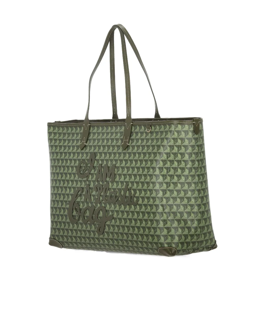 Anya Hindmarch I Am A Plastic Bag Motif Zip Tote Bag