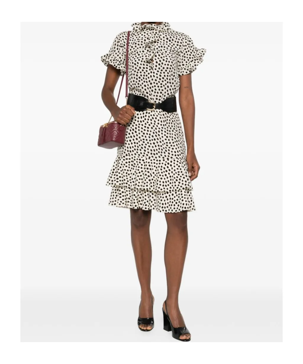 Chloé All-Over Printed Ruffled Skirt