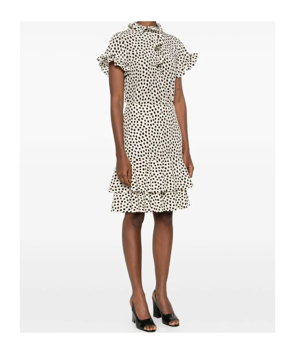 Chloé All-Over Printed Ruffled Skirt