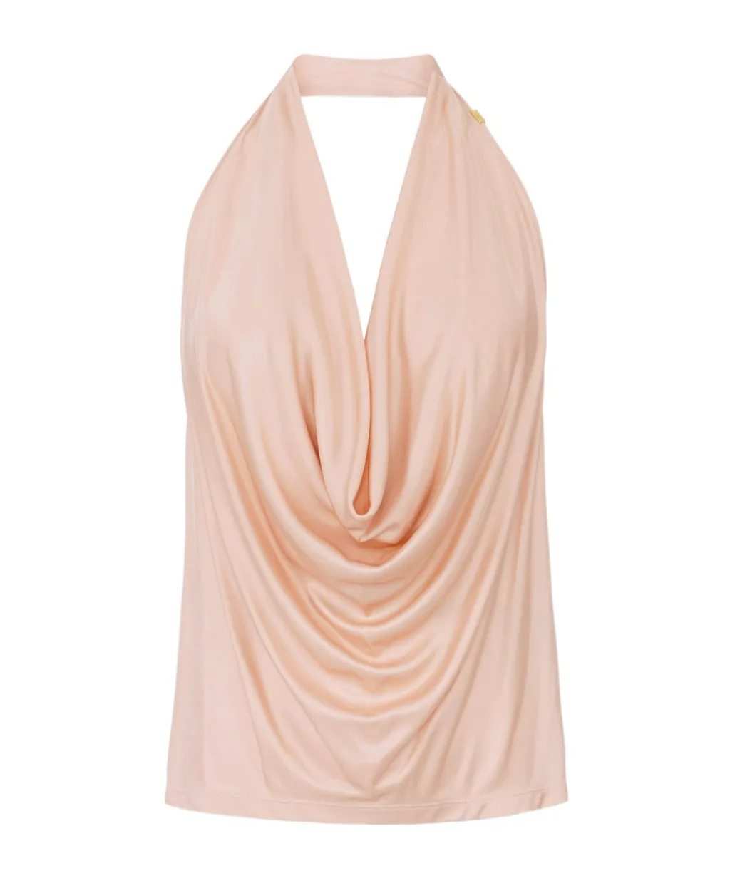Halter-Neck Drape Top