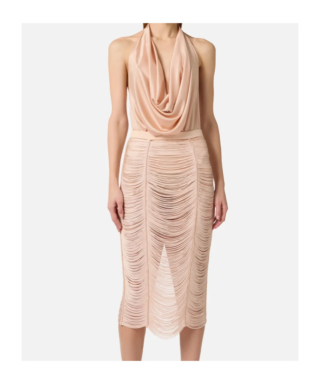 Halter-Neck Drape Top