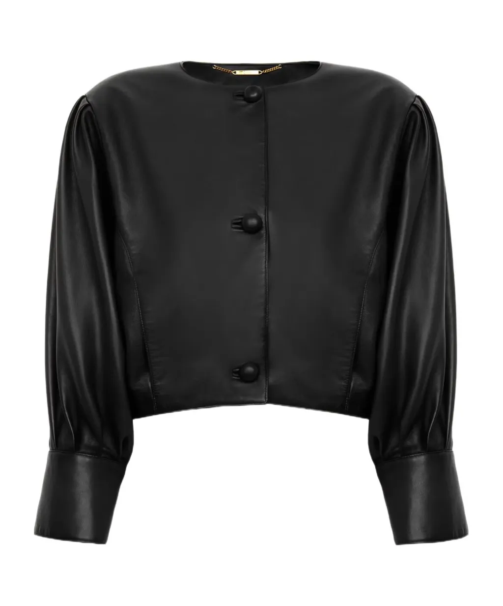 Chlo Collarless Cropped Jacket