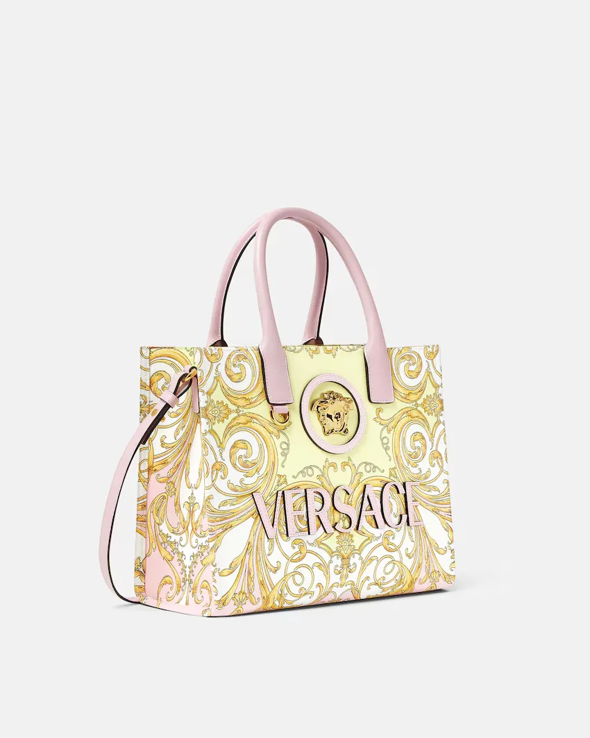 Versace La Medusa Printed Small Tote Bag