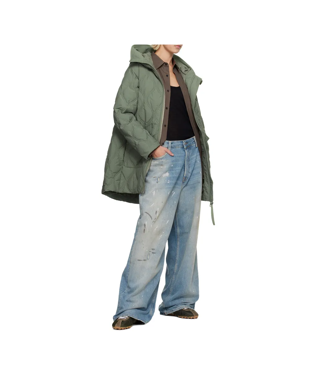 Alessia Zipper Down Jacket