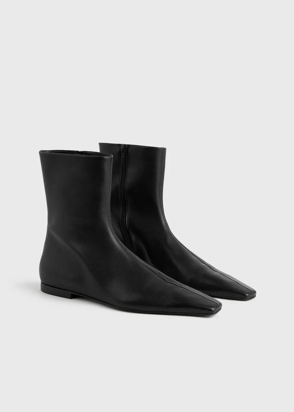 Zipped Leather Boots