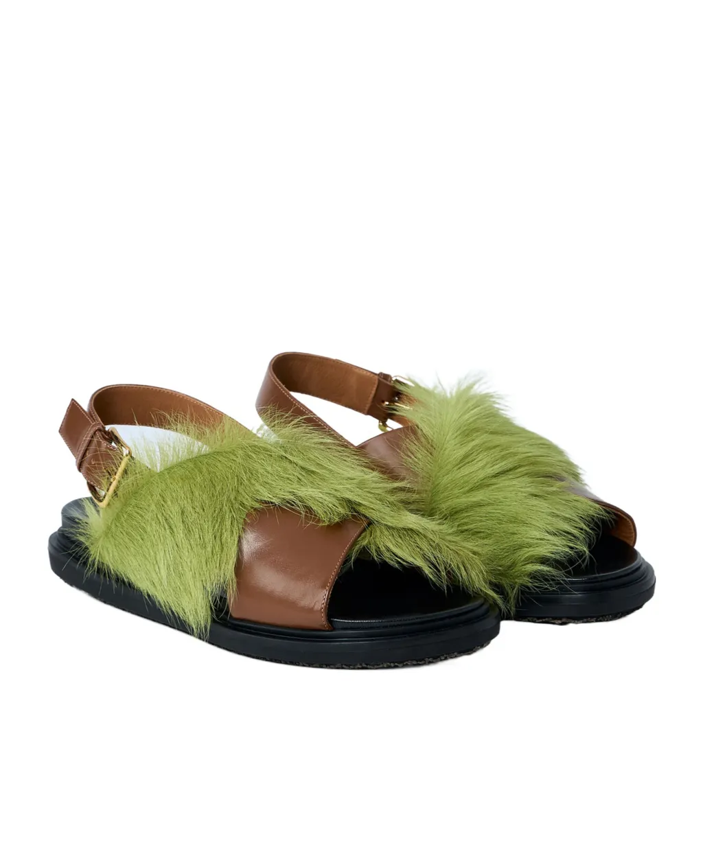 Marni Crossover Strap Fussbett Sandals
