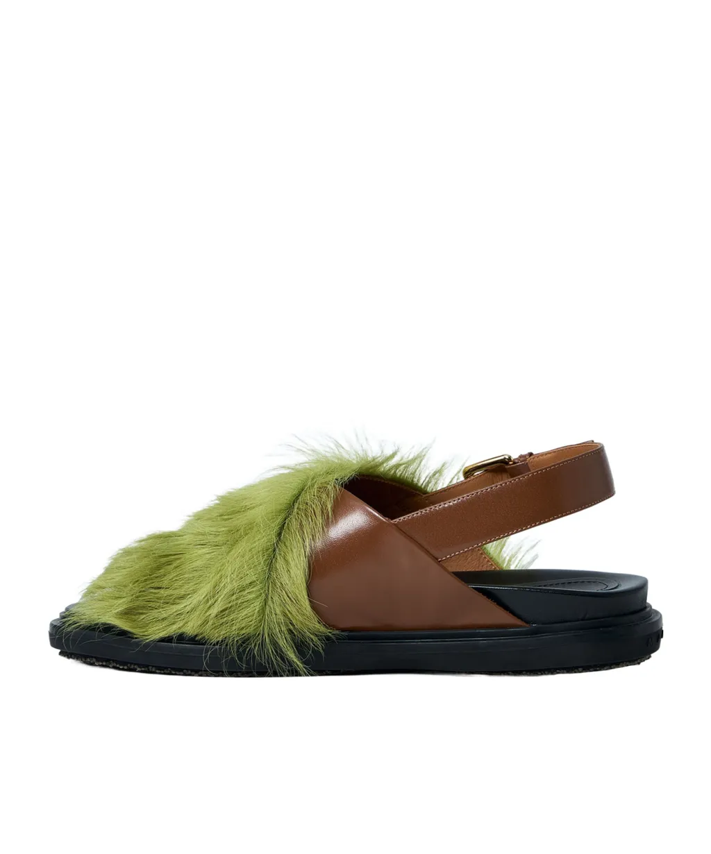 Marni Crossover Strap Fussbett Sandals