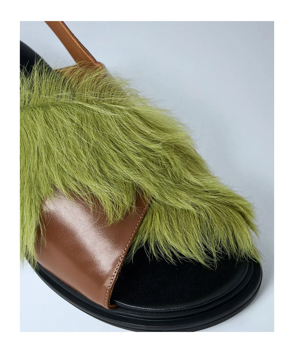 Marni Crossover Strap Fussbett Sandals