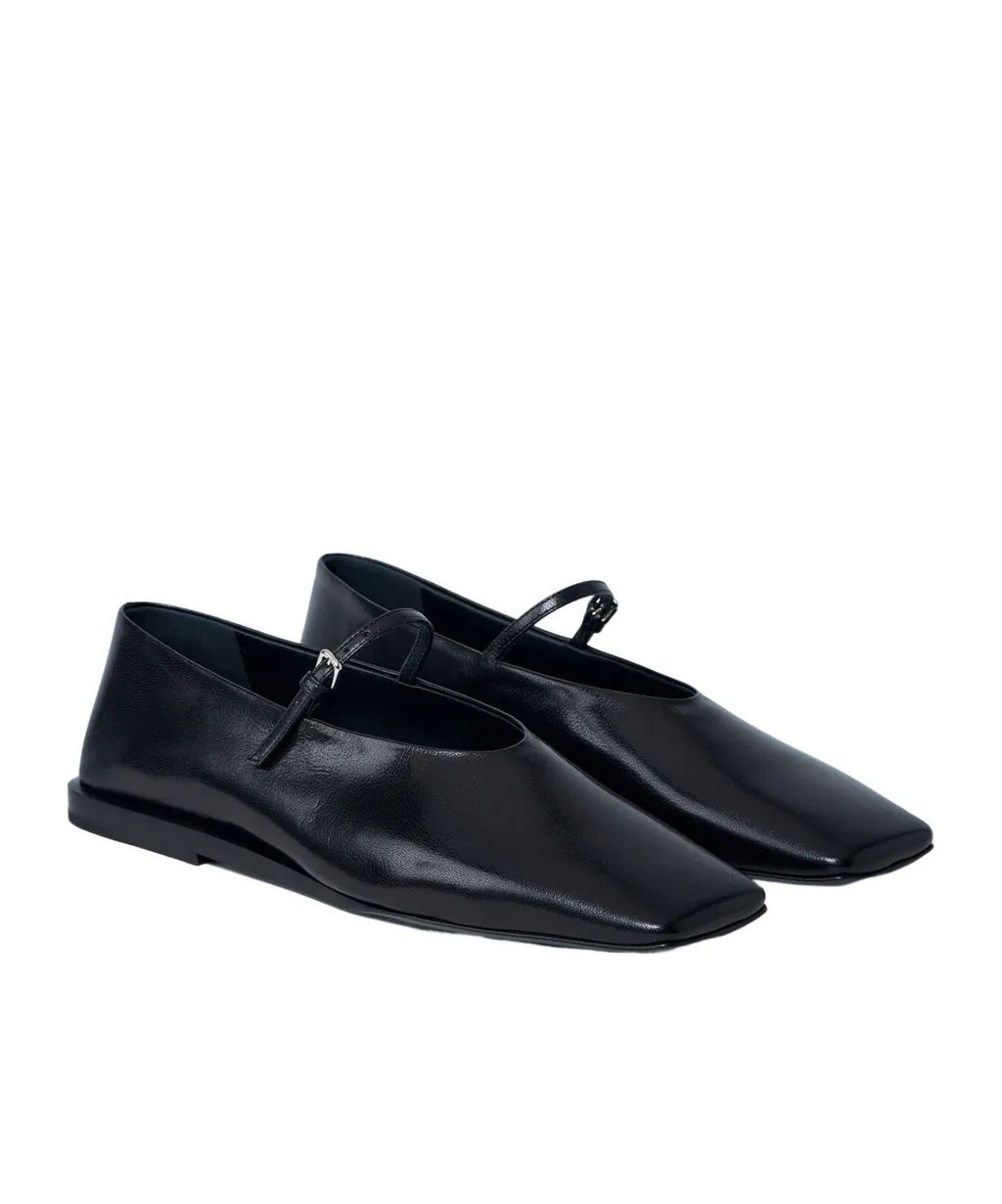 Jil Sander Ankle Buckle Strap Flat Shoes