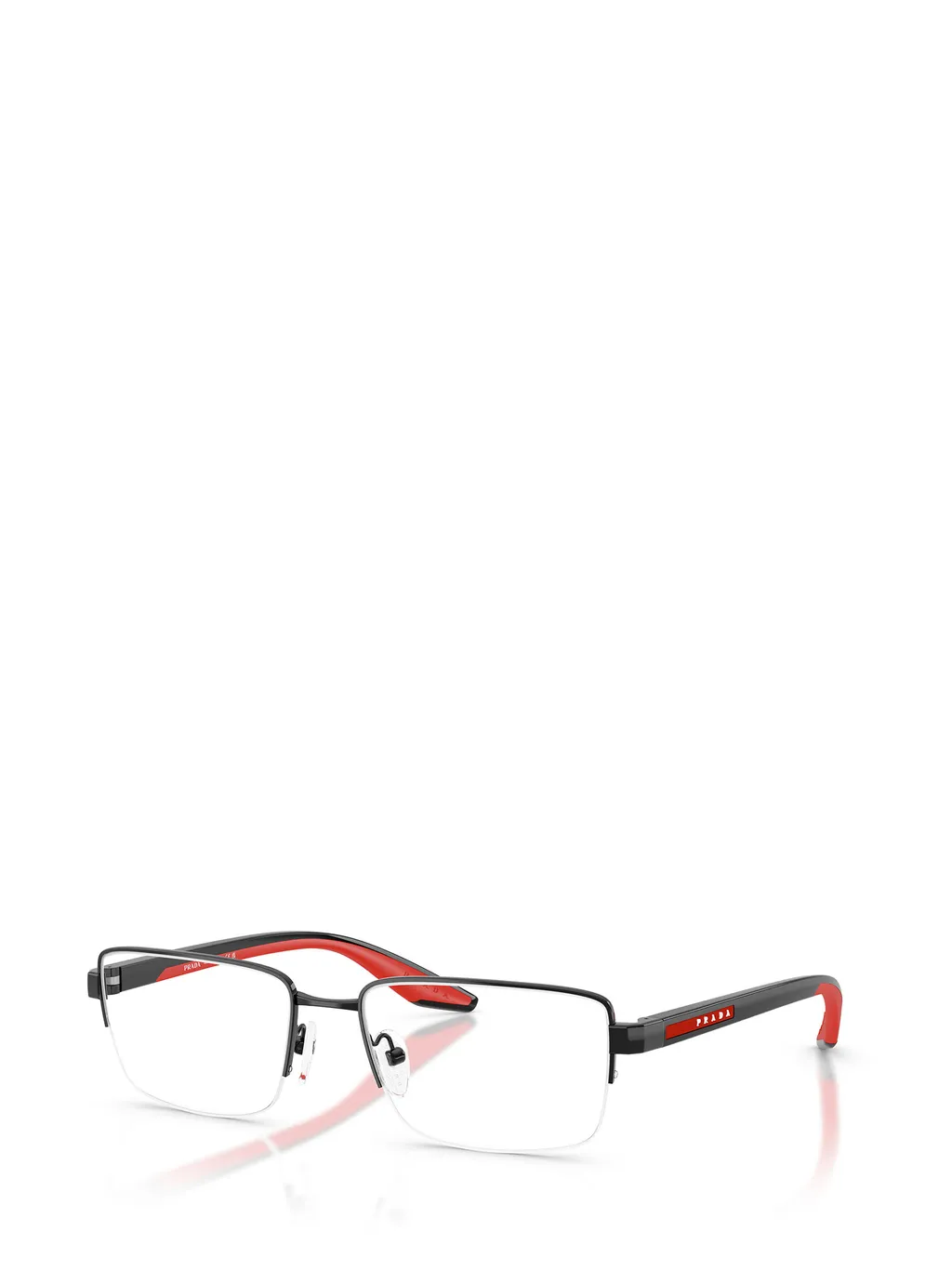 Prada Eyewear Linea Rossa Round Frame Glasses