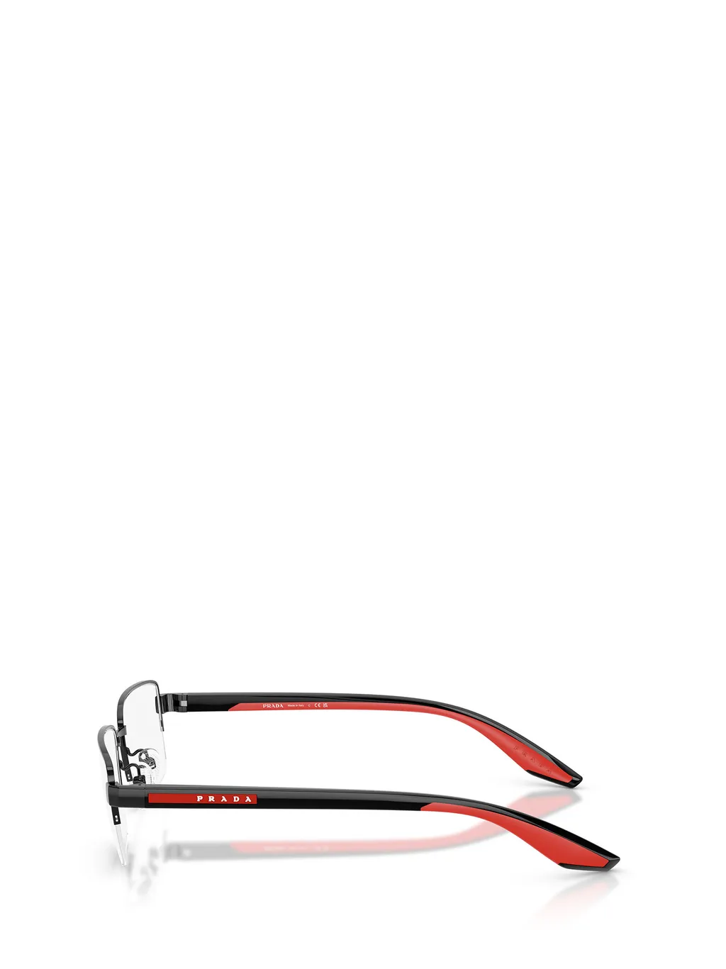 Prada Eyewear Linea Rossa Round Frame Glasses