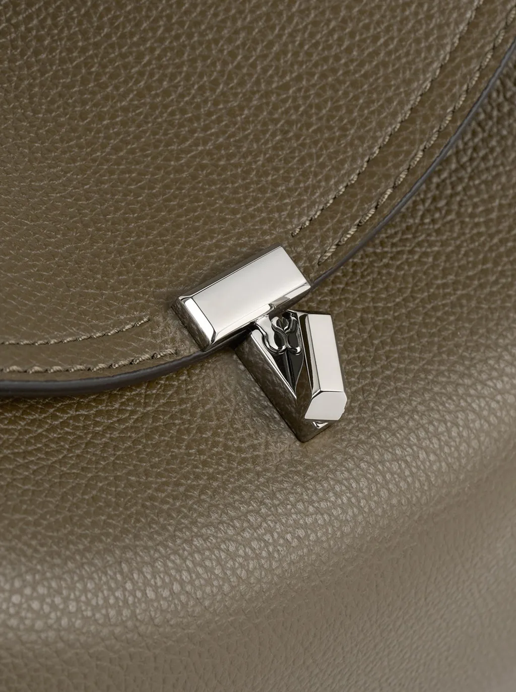 T-Lock Leather Tote Bag