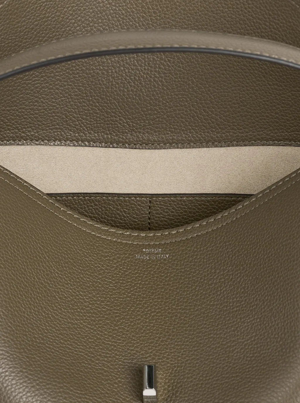 T-Lock Leather Tote Bag