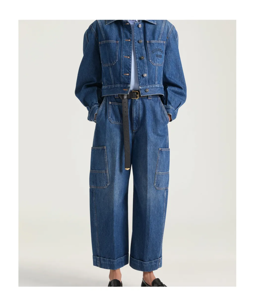Givenchy Cropped Utility Denim Jeans