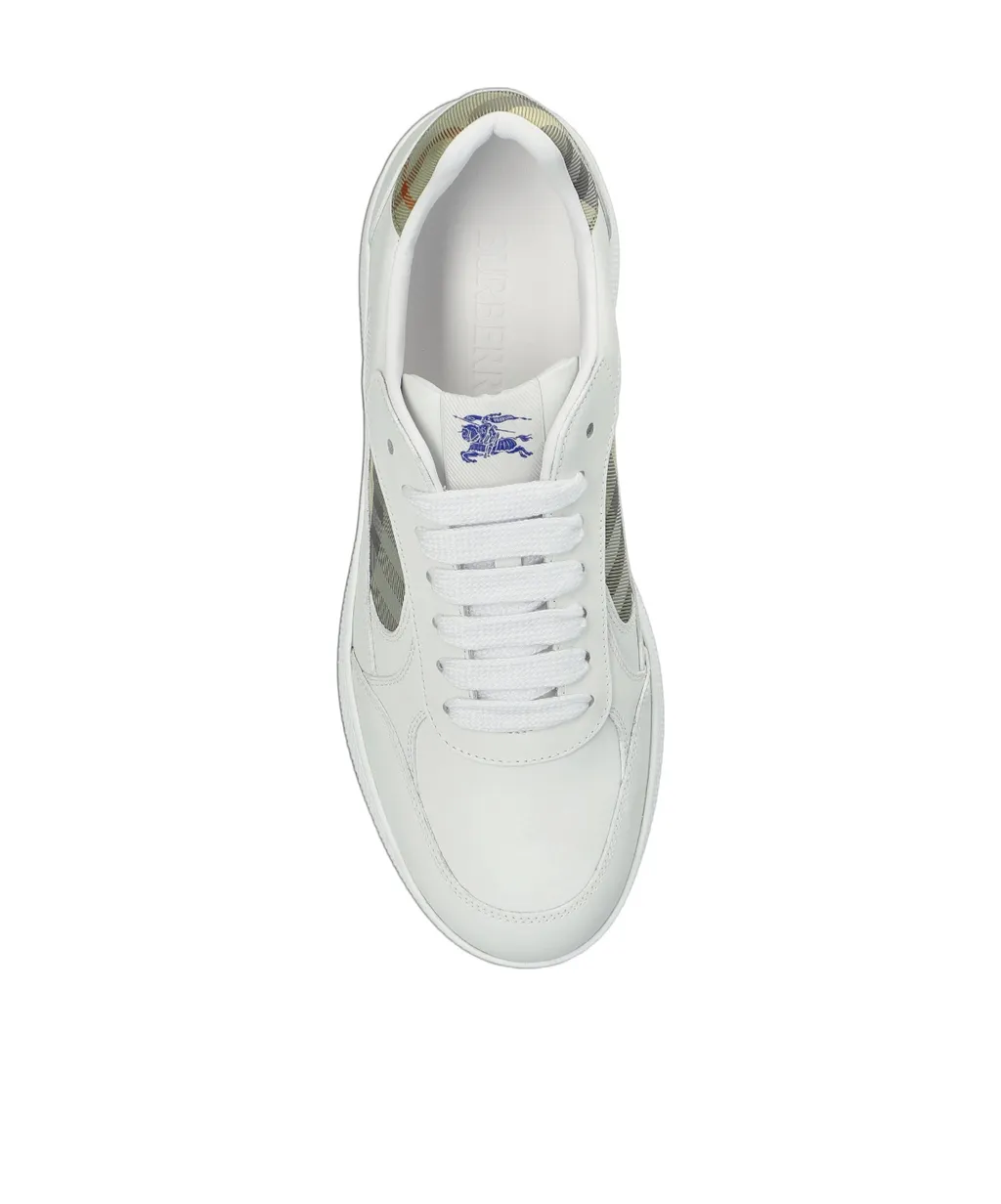 Burberry Check Detailed Lace-Up Sneakers