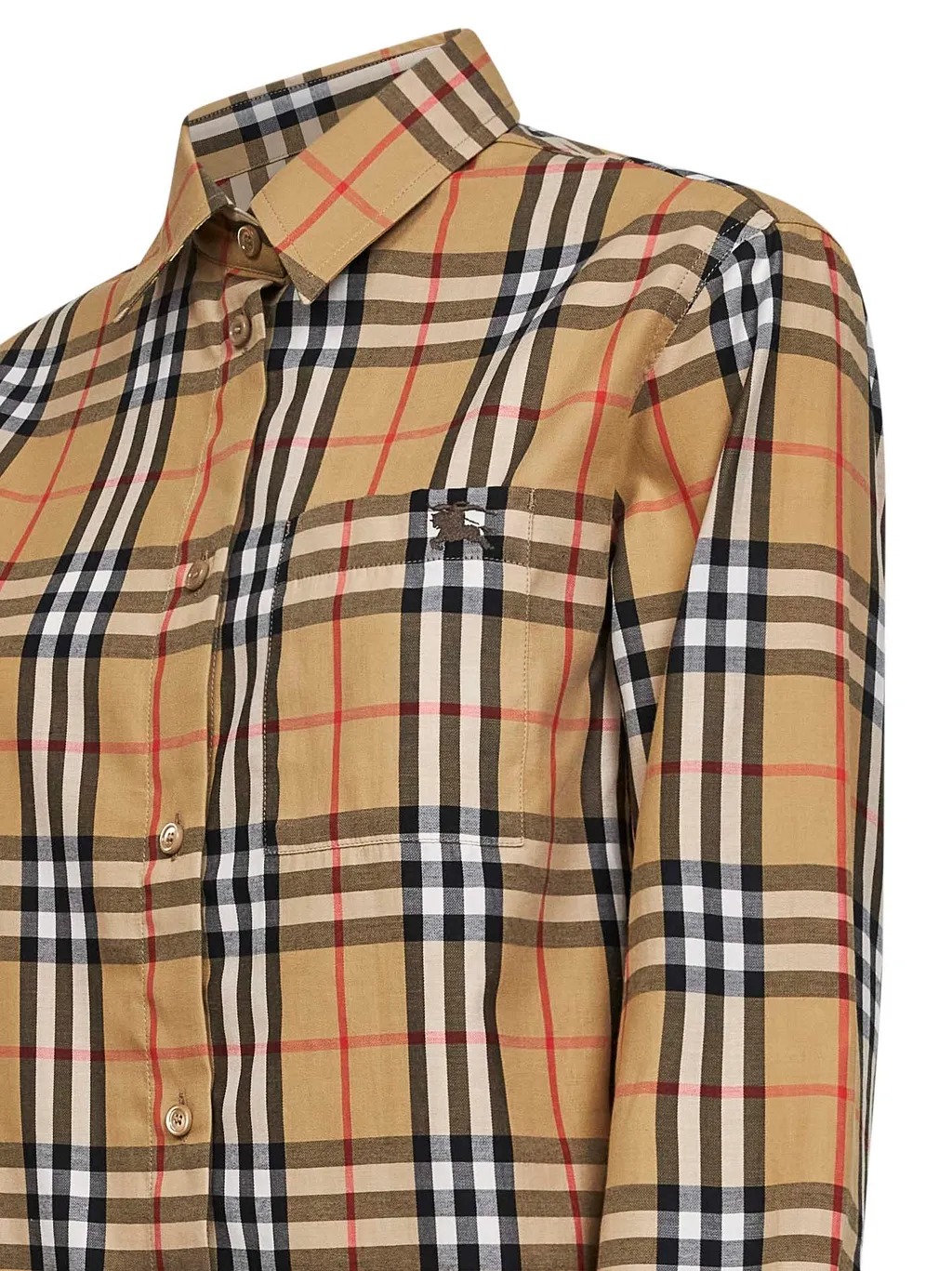 Burberry Ekd Embeoidered Checked Shirt