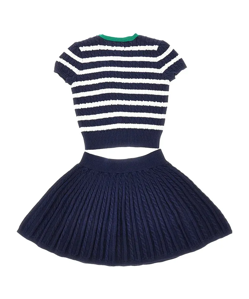Knitted Sweater And Skirt Two-Piece Set