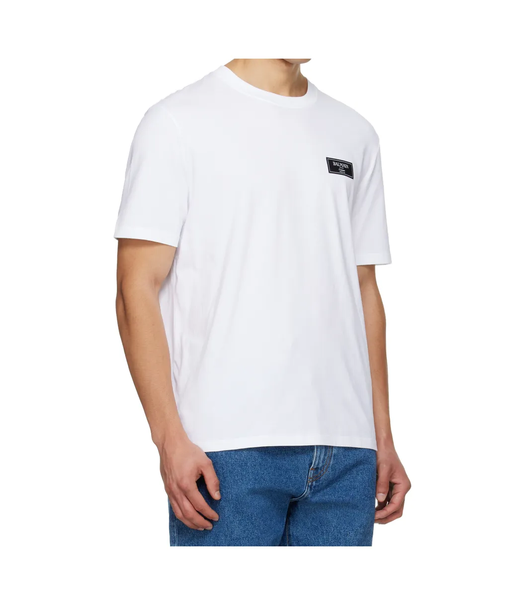 Balmain Logo Motif Crewneck T-Shirt