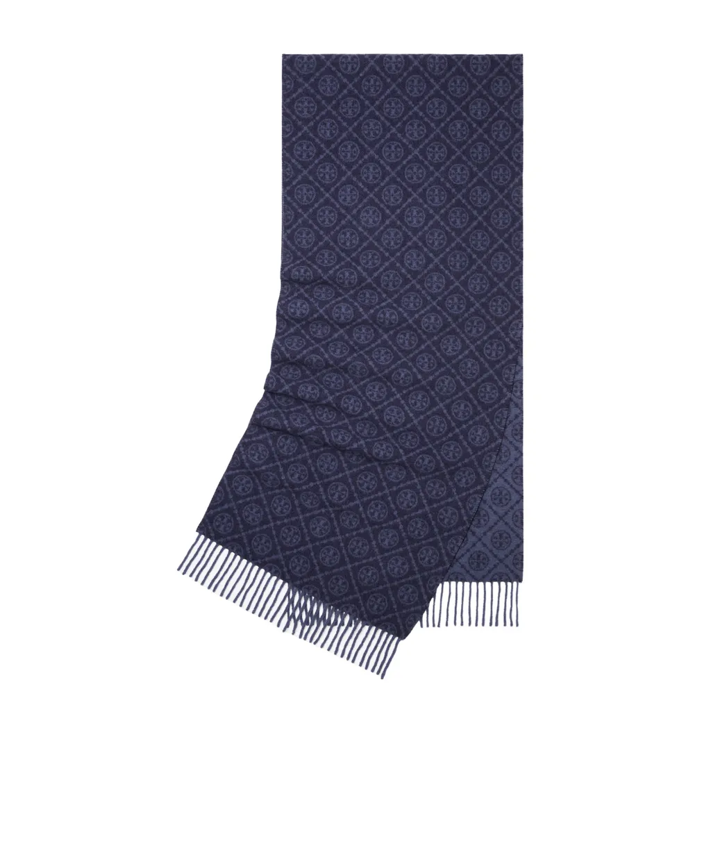 T Monogram Jacquard Scarf
