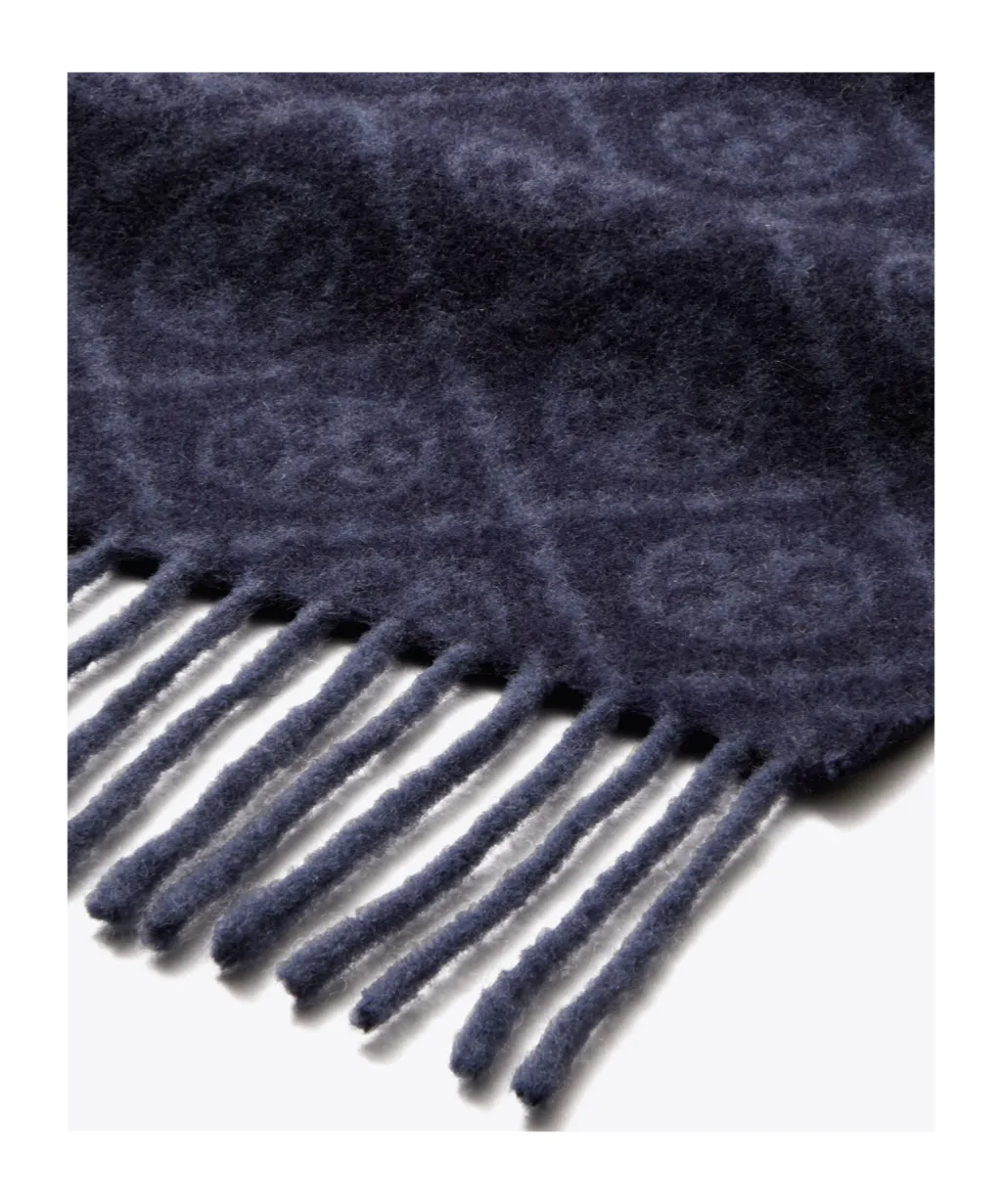 T Monogram Jacquard Scarf