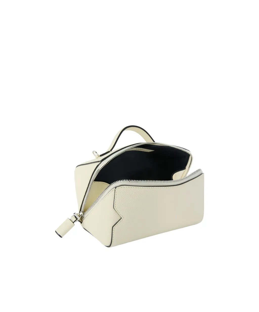 Valextra V-Line Crossbody Vanity Bag