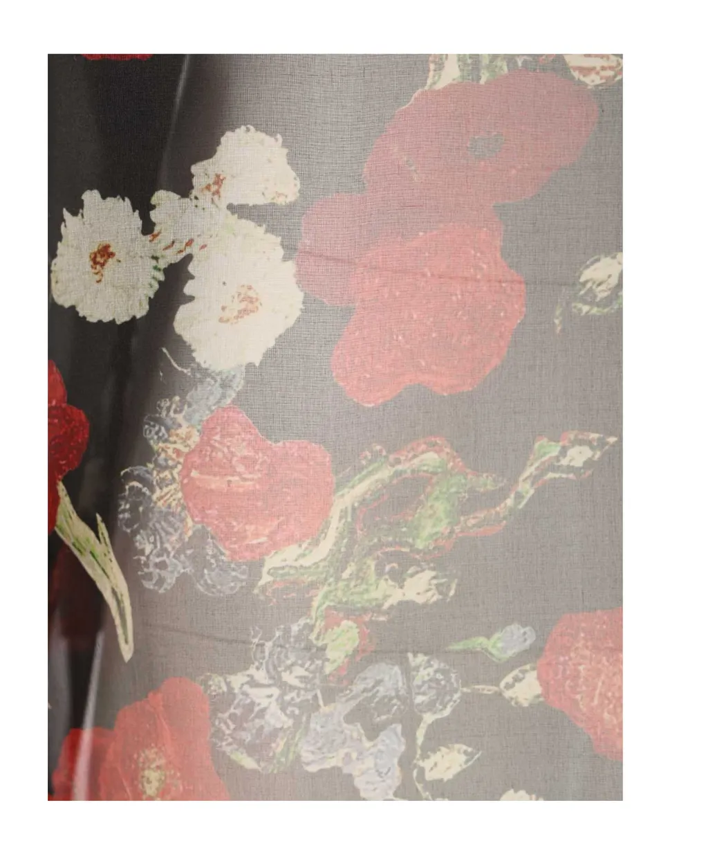 Khaite Floral Printed Long Sleeved Shirt