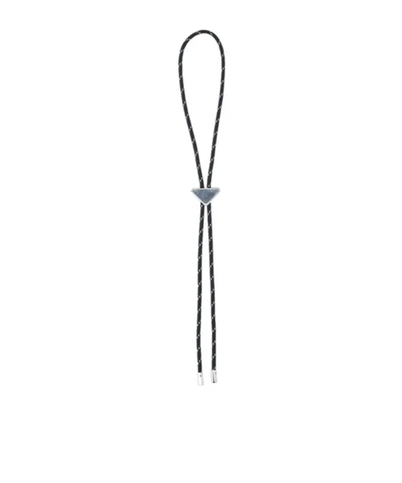 Prada Triangle-Logo Tie