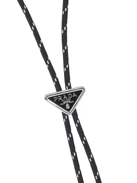 Prada Triangle-Logo Tie