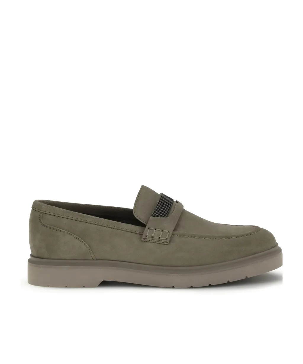 Brunello Cucinelli Embellished Almond Toe Loafers