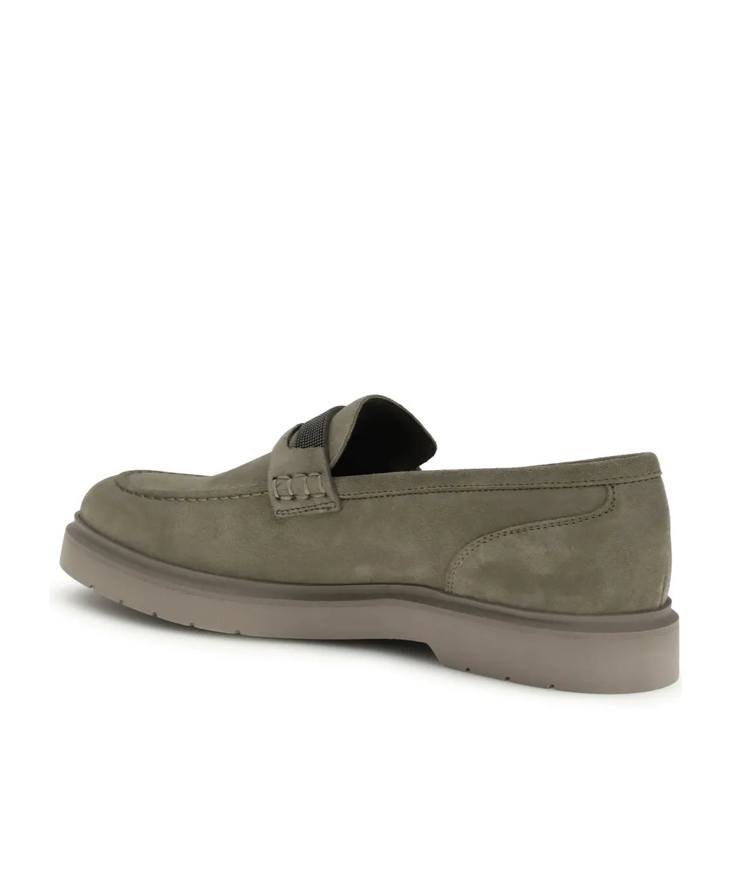 Brunello Cucinelli Embellished Almond Toe Loafers