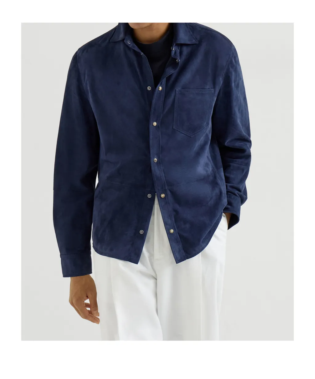 Chest-Pocket Button-Fastening Shirt