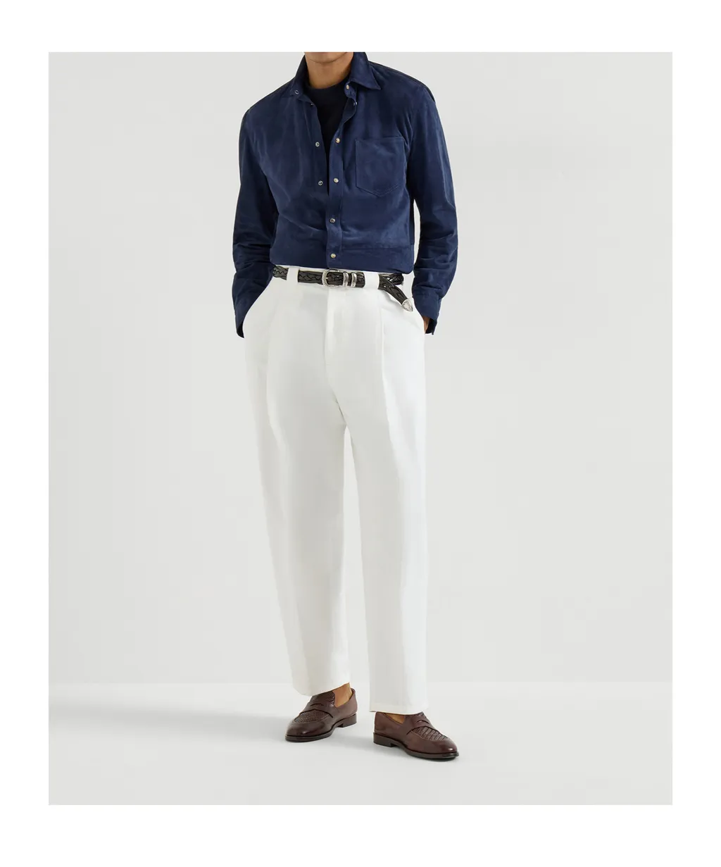Chest-Pocket Button-Fastening Shirt