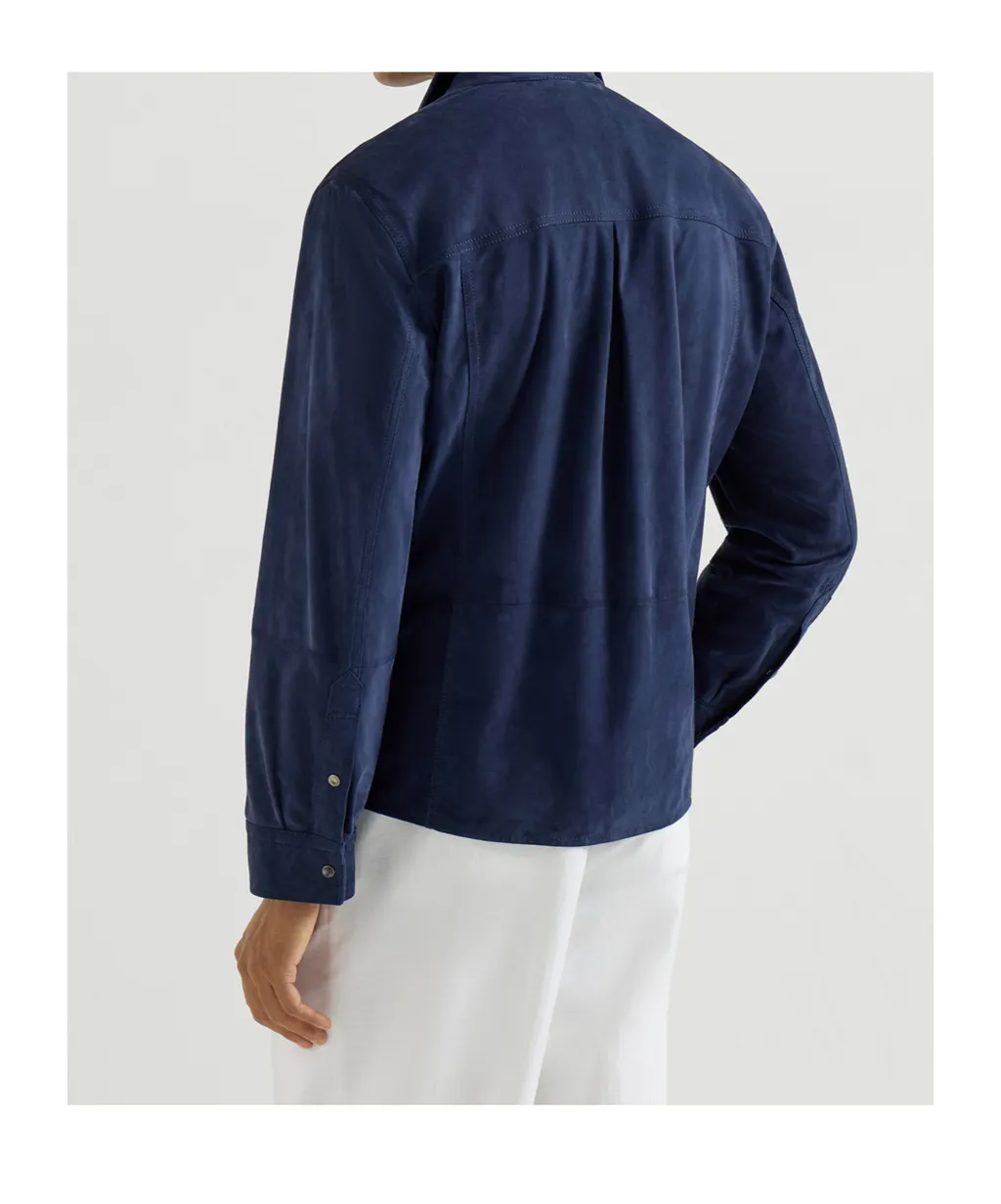 Chest-Pocket Button-Fastening Shirt